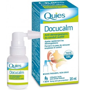 QUIES Docucalm Anti-démangeaisons du conduit auditif spray 20 ml