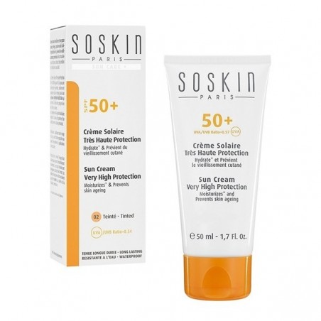 SOSKIN Crème Solaire Teinté Très Haute Protection SPF50+