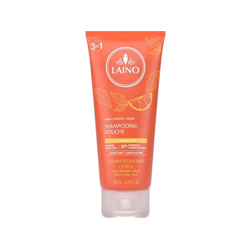 Laino Shampooing Douche 3 en 1 Agrumes – 200 Ml
