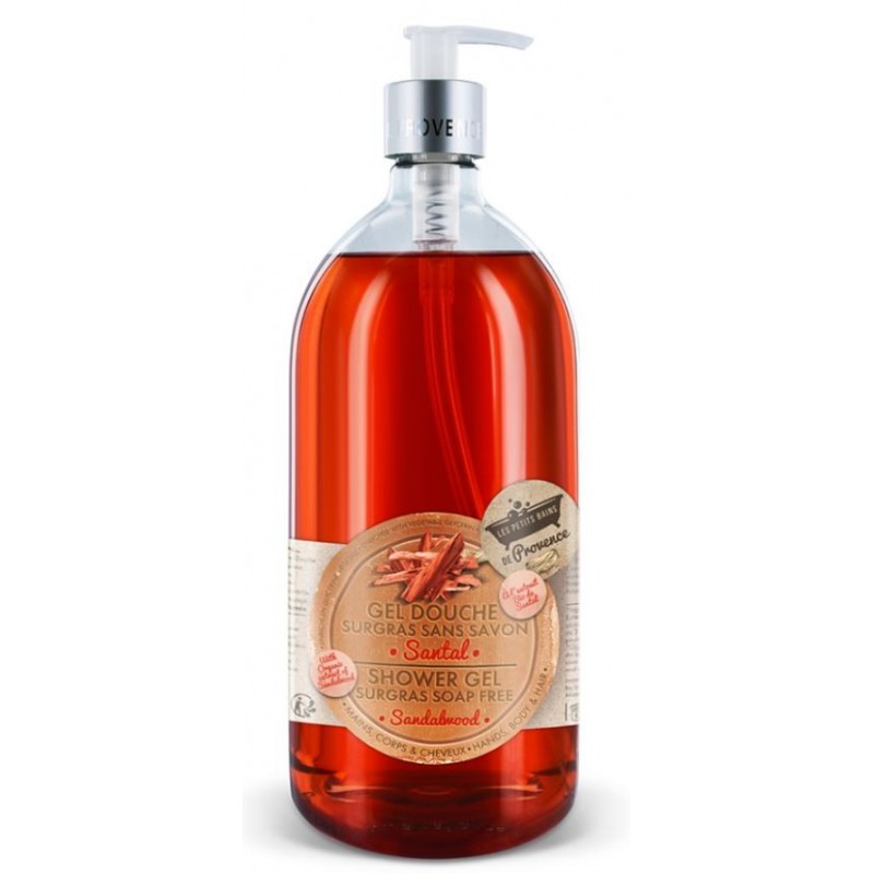 LES PETITS BAINS DE PROVENCE SURGRAS SANTAL gel douche 1L