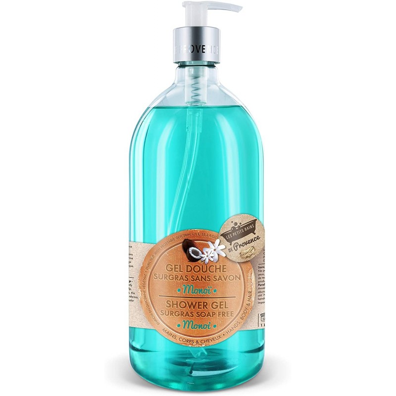 LES PETITS BAINS DE PROVENCE SURGRAS MONOI gel douche 1L