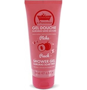 LES PETITS BAINS DE PROVENCE Gel douche surgras sans savon peche 200 ml