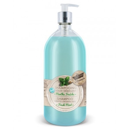 LES PETITS BAINS DE PROVENCE Shampooing Doux Menthe fraiche 1L