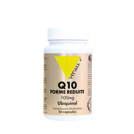 VIT'ALL+ Q10 Réduit 100mg – Ubiquinol™ boite 30 capsules