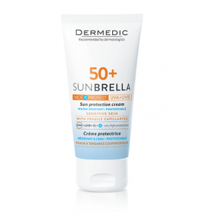 DERMEDIC SUNBRELLA crème solaire peaux à problèmes vasculaires spf 50+ | 50 ml