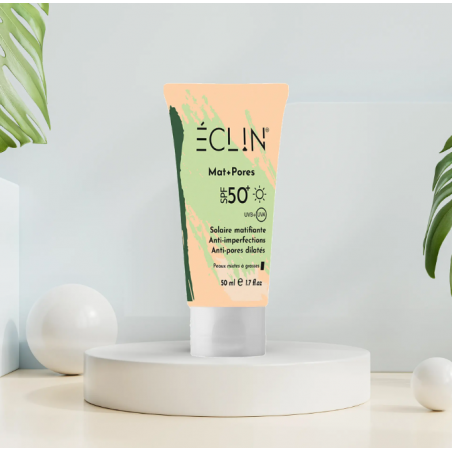 ECLIN crème solaire Mat+ pores spf 50+ | 50 ml