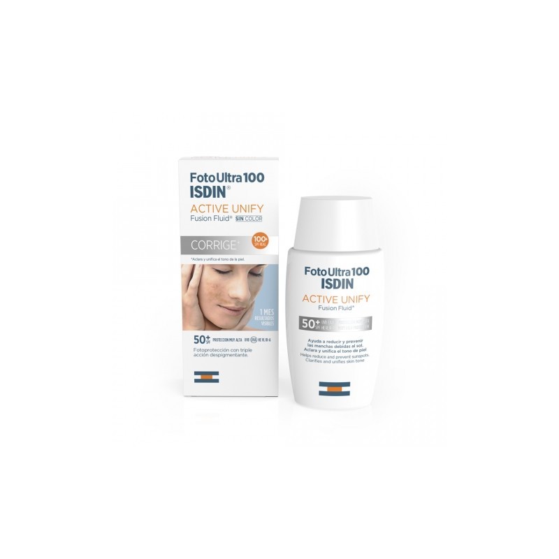 ISDIN FOTOULTRA Active Unify fusion fluide invisible spf 50 | 50 ml ISDIN FOTOULTRA Active Unify fusion fluide invisible spf 50 | 50 ml