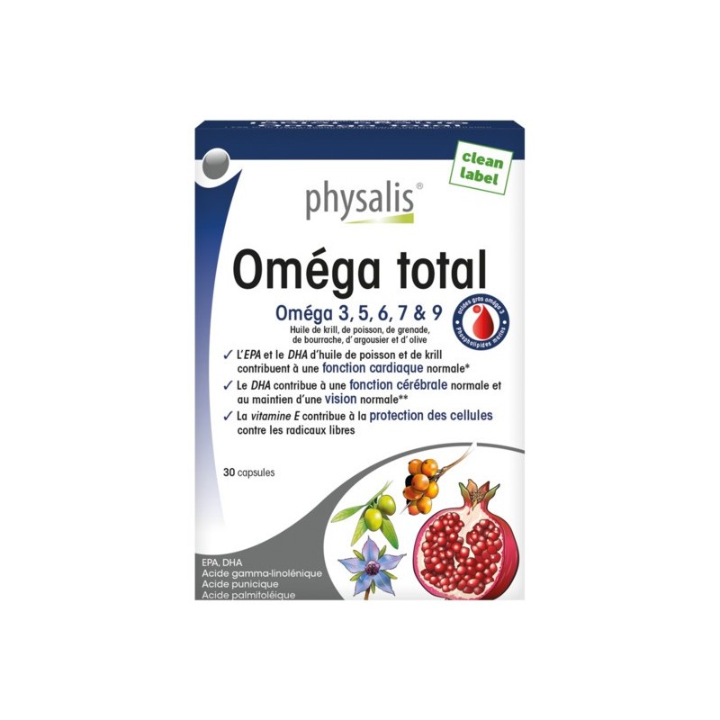 Physalis Oméga Total boite 30 capsules