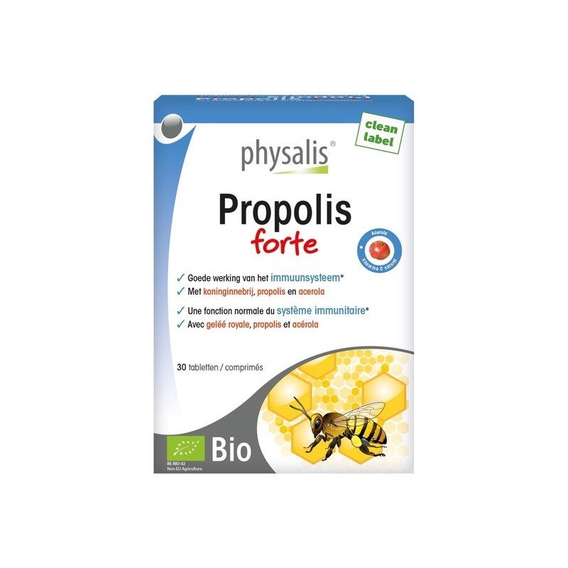 Physalis Propolis Forte BIO boite 30 comprimés Physalis Propolis Forte BIO boite 30 comprimés