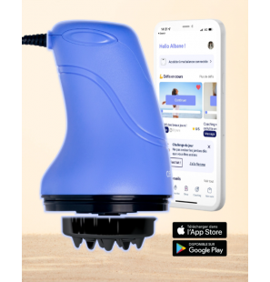 CELLUBLUE Appareil Minceur (Masseur Electrique 4 Têtes)