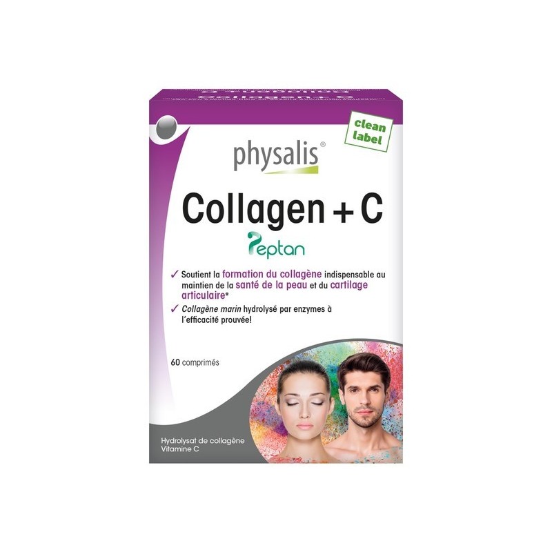 Physalis Collagen + C boite 60 comprimés Physalis Collagen + C boite 60 comprimés