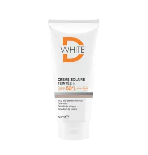 DWHITE crème solaire Teintée  CLAIRE spf 50+ | 50 ml