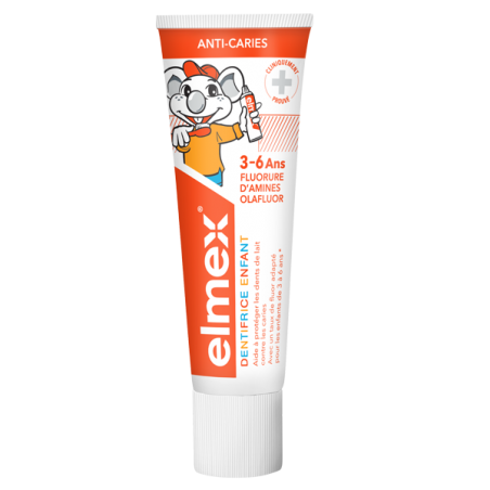 ELMEX dentifrice Enfant 3-6 ans 50 ml