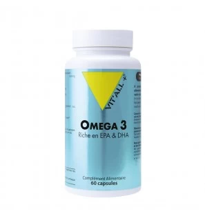 VIT'ALL+ Oméga 3 1000mg boite 60 capsules