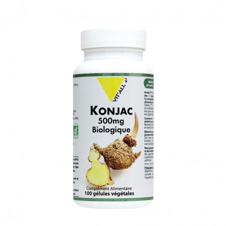 VIT'ALL+ Konjac Bio 500mg boite 100 gélules végétales