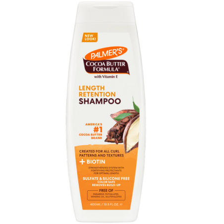 PALMER'S COCOA BUTTER Shampooing Rétention Longueur 400 ml