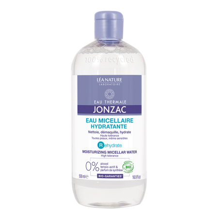 JONZAC REHYDRATE eau micellaire hydratante Bio 500 ml