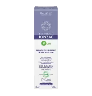 JONZAC PURE masque purifiant désincrustant BIO 50 ml