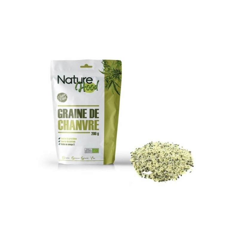 NATURE HOOD graines de chanvre BIO 200G