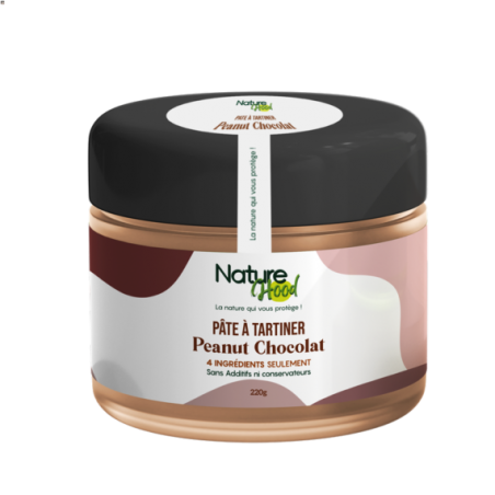 NATURE HOOD Pâte à tartiner Peanut Chocolat 220gr