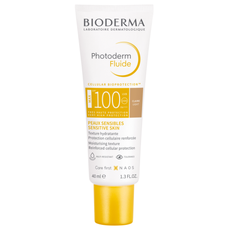 BIODERMA PHOTODERM MAX FLUIDE TIENTEE CLAIRE SPF100 40ML