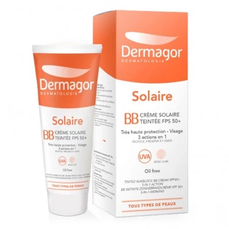 DERMAGOR BB Crème Solaire Teintée SPF50 BEIGE CLAIR | 50 ml