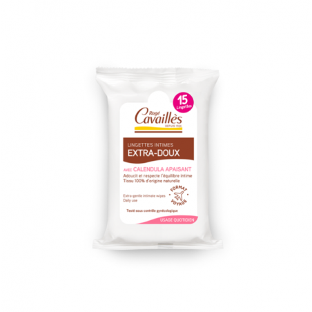 ROGE CAVAILLES INTIME Lingettes Extra Douces 15 unités
