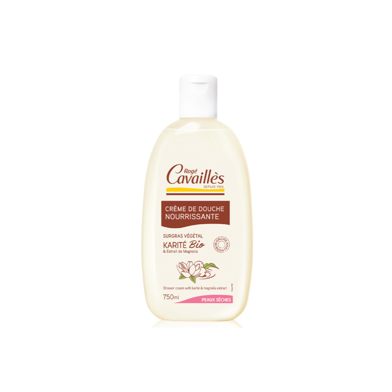 ROGE CAVAILLES NOURRISSANTE crème douche Karité & Magnolia 750 ml ROGE CAVAILLES NOURRISSANTE crème douche Karité & Magnolia 750 ml