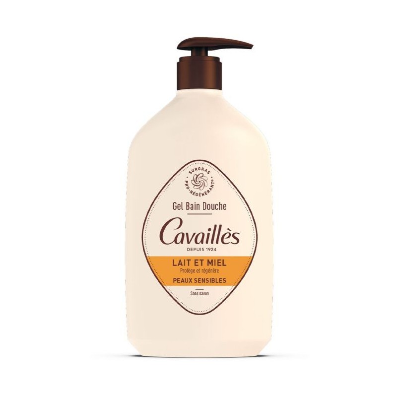 ROGE CAVAILLES LAIT & MIEL gel bain douche 1L