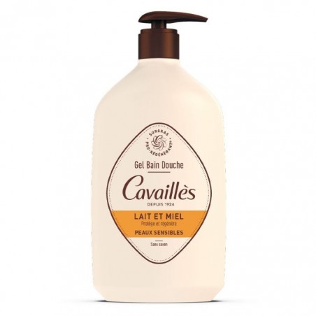 ROGE CAVAILLES LAIT & MIEL gel bain douche 1L