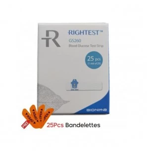 Bionime Rightest Wiz GM260 bandelette boite 25u