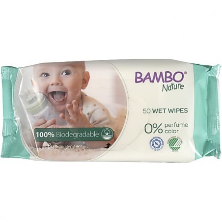 BAMBO NATURE lingettes | 50 u