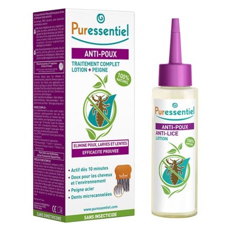 PURESSENTIEL ANTI-POUX lotion 100 ml avec peigne