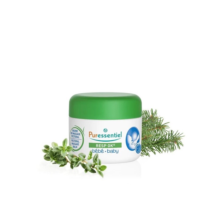 PURESSENTIEL RESP OK baume massage pectoral BEBE 60 ml