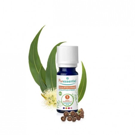 PURESSENTIEL EUCALYPTUS CITRONNE huile essentielle BIO 10 ml