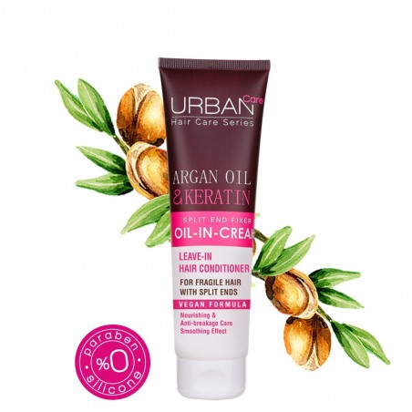 URBAN CARE HUILE-EN-CREME NOURRISSANT ARGAN & KÉRATINE 200ml