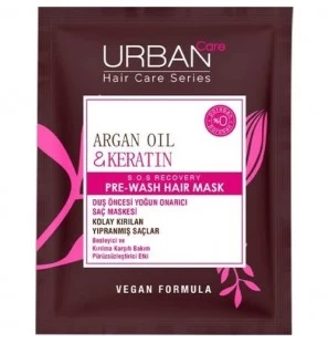 URBAN CARE MASQUE NOURRISSANT AVANT LAVAGE ARGAN & KÉRATINE 50ML