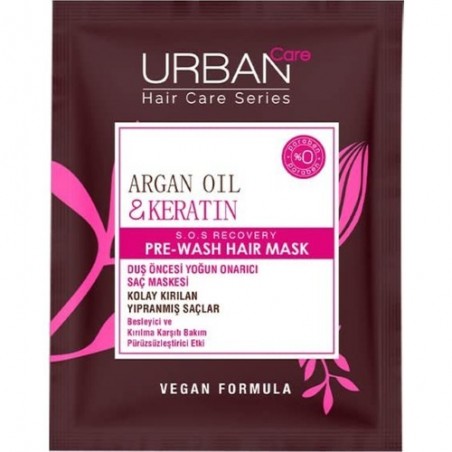 URBAN CARE MASQUE NOURRISSANT AVANT LAVAGE ARGAN & KÉRATINE 50ML