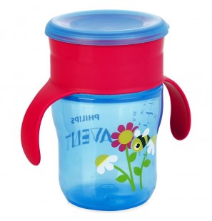 Avent Philips Tasse D’apprentissage Bleu & Rose +9m