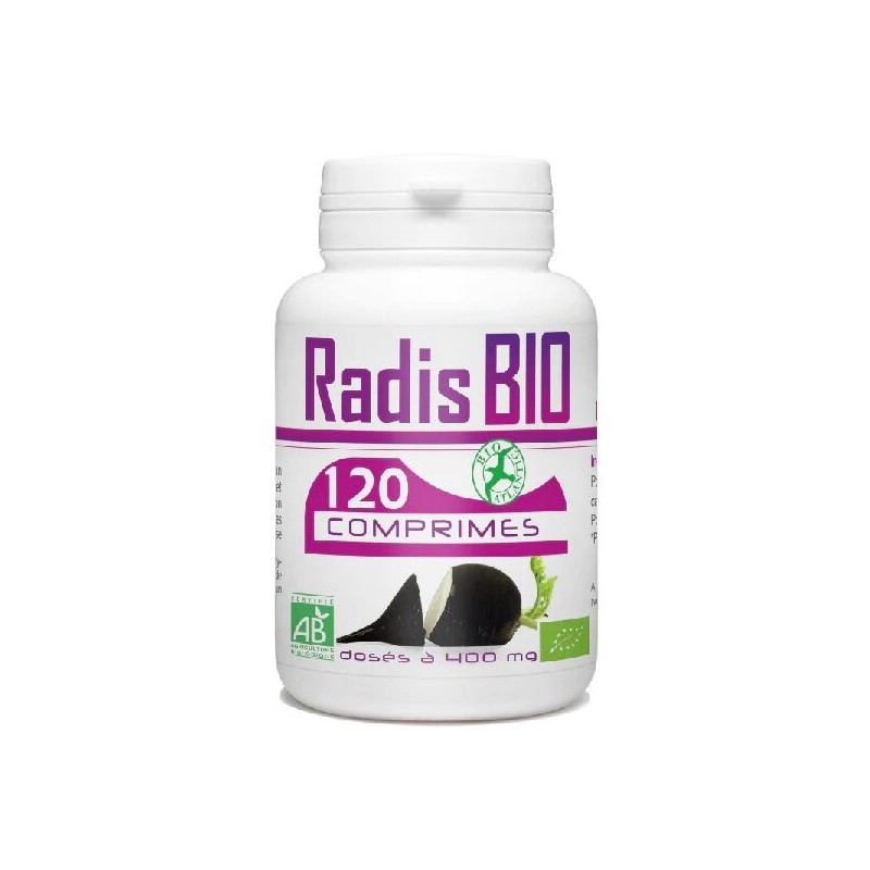 GPH DIFFUSION Radis Noir BIO 400 mg | 120 comprimés