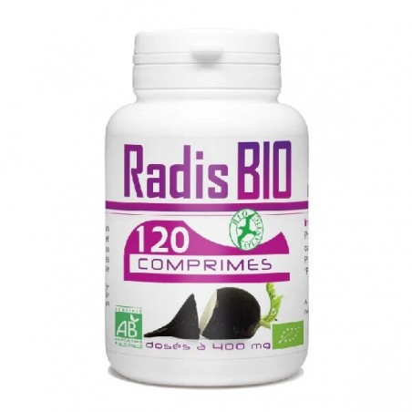 GPH DIFFUSION Radis Noir BIO 400 mg | 120 comprimés