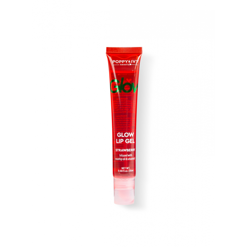 ABSOLUTE NEW YORK POPPY AND IVY GLOW LIP GEL STRAWBERRY 20ML