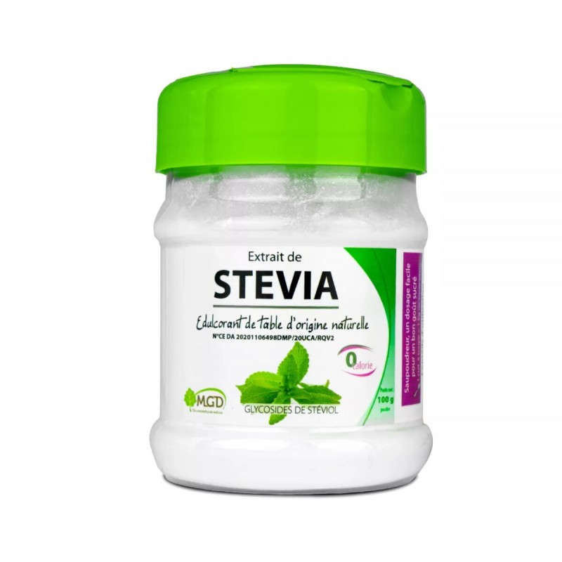 MGD EXTRAIT DE STEVIA POUDRE 100G MGD EXTRAIT DE STEVIA POUDRE 100G