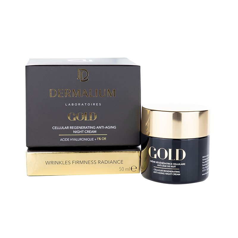 DERMALIUM GOLD Anti-âge Nuit crème régénératrice cellulaire | 50 ml