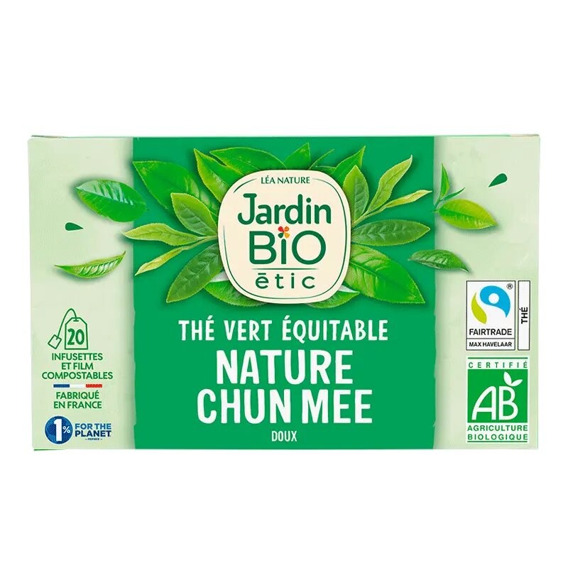 JARDIN BIO THE VERT NATURE DOUX infusion | 20 sachets JARDIN BIO THE VERT NATURE DOUX infusion | 20 sachets