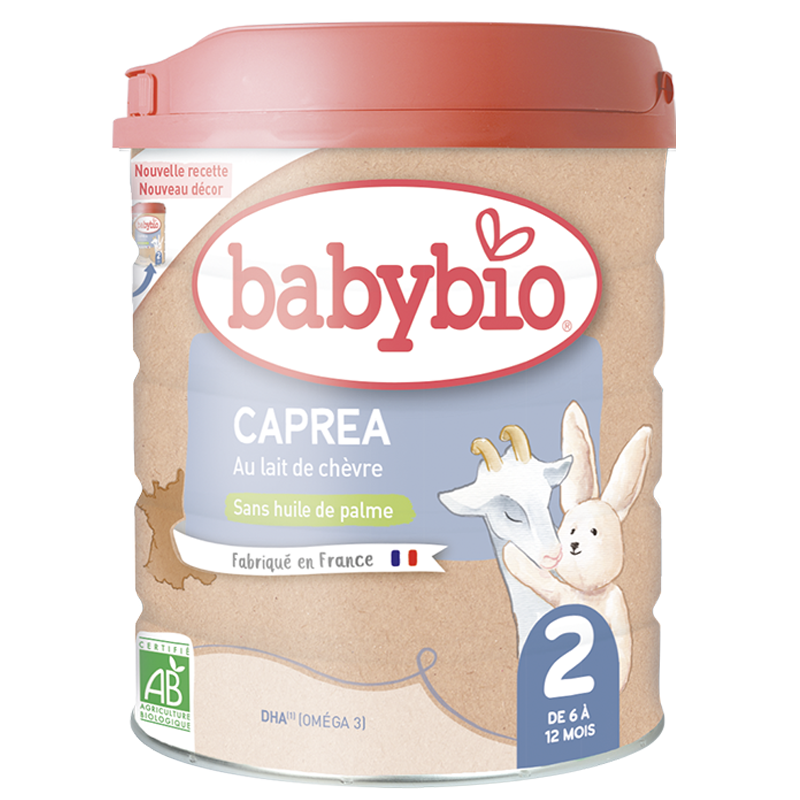 BABYBIO CAPREA au lait de Chèvre 2ème âge lait infantile bio | 800 G