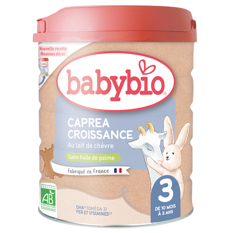 BABYBIO CAPREA CROISSANCE au lait de Chèvre 3ème âge lait infantile bio | 800 G