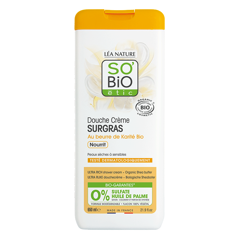 SO'BIO ETIC KARITE douche crème surgras Bio | 650 ml SO'BIO ETIC KARITE douche crème surgras Bio | 650 ml
