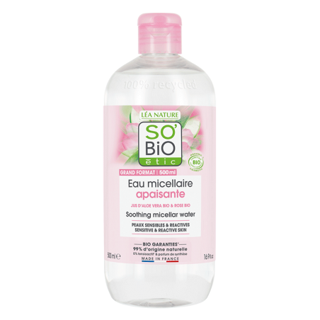 SO'BIO ETIC ALOE VERA eau micellaire apaisante | 500 ml