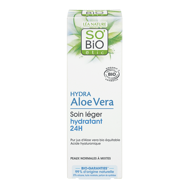 SO'BIO ETIC HYDRA ALOE VERA soin léger hydratant 24H | 50 ml SO'BIO ETIC HYDRA ALOE VERA soin léger hydratant 24H | 50 ml